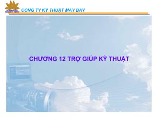 CHƯƠNG 12 TRỢ GIÚP KỸ THUẬT