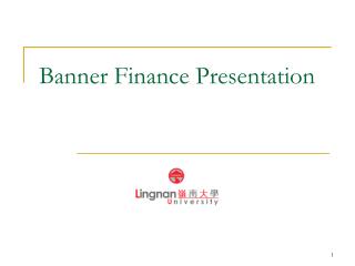 Banner Finance Presentation