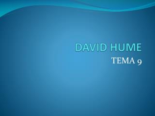 DAVID HUME