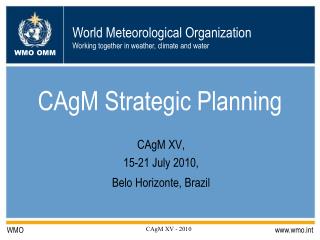CAgM Strategic Planning