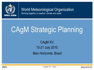 CAgM Strategic Planning