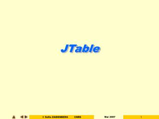 JTable