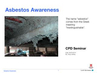 CPD Seminar Date: 06/03/2014 By: Andy Jobling