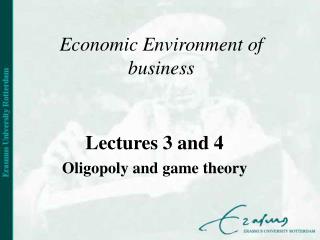 Economic Environment of business