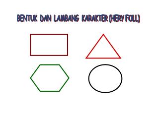 BENTUK DAN LAMBANG KARAKTER (HERY FOLL)