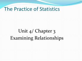 The Practice of Statistics