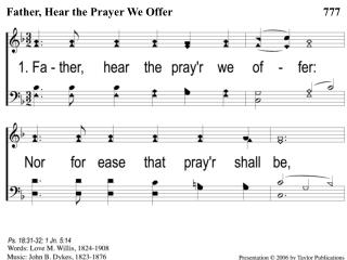 1-1 Father Hear the Prayer we Offer