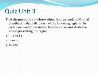 Quiz Unit 3