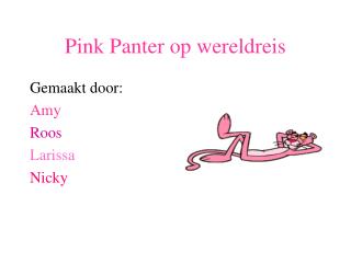 Pink Panter op wereldreis