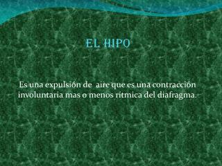 El hipo