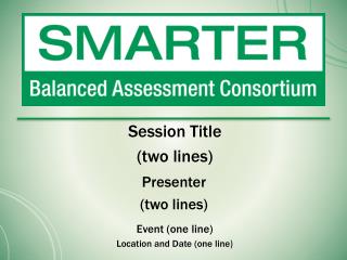 Session Title (two lines)