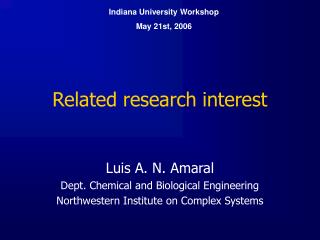 Related research interest