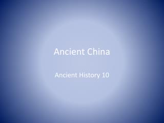 Ancient China