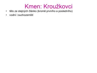 Kmen: Kroužkovci