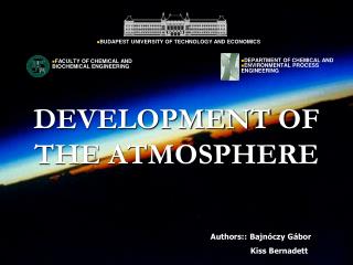 DEVELOPMENT OF THE ATMOSPHERE