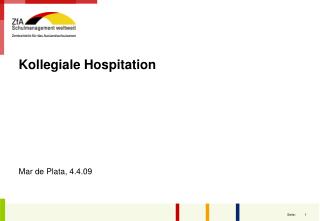 Kollegiale Hospitation Mar de Plata, 4.4.09