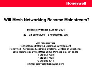 Will Mesh Networking Become Mainstream?