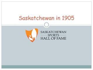 Saskatchewan in 1905