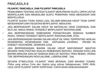 PANCASILA 8