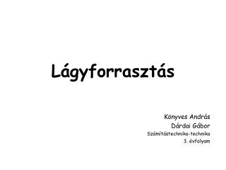 Lágyforrasztás