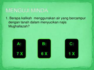 MENGUJI MINDA