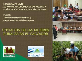 SITUACIÓN DE LAS MUJERES RURALES EN EL SALVADOR