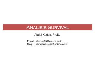 Analisis Survival