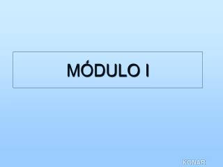 MÓDULO I