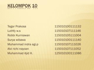 Kelompok 10