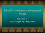 Pernell s Community Conceptual Model