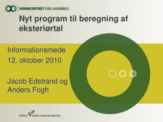 Nyt program til beregning af eksteriørtal