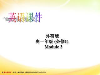 外研版 高一年级 ( 必修 1) Module 3