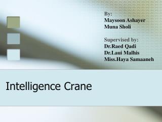 Intelligence Crane