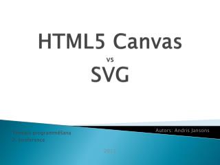 HTML5 Canvas vs SVG