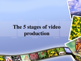 The 5 stages of video production