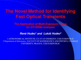 The Novel Method for Identifying Fast Optical Transients The Application of Multi-Exposure Plates