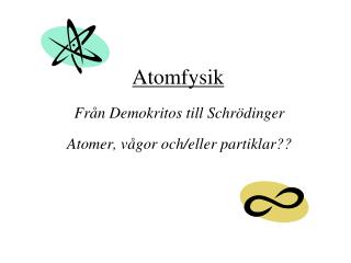 Atomfysik