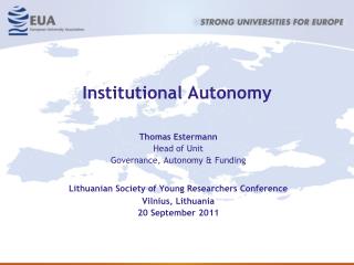 Institutional Autonomy