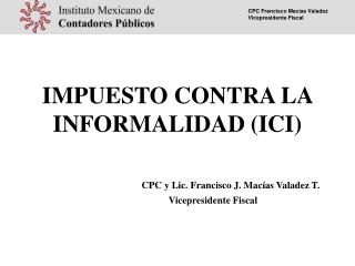 Impuesto contra la informalidad