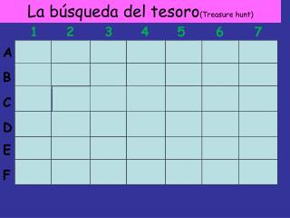 La búsqueda del tesoro (Treasure hunt)