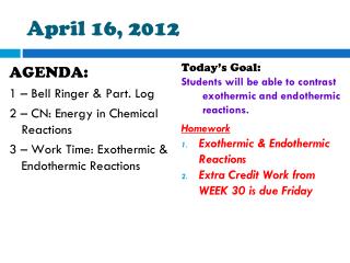 April 16, 2012