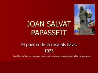 JOAN SALVAT PAPASSEÏT