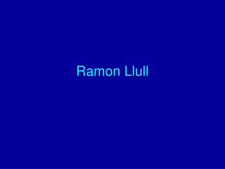 Ramon Llull