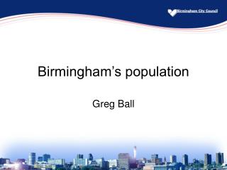 Birmingham’s population