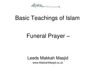 Basic Teachings of Islam