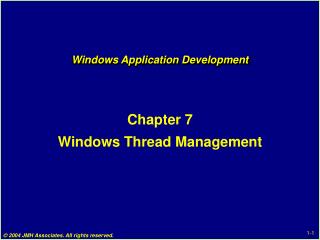 Windows Application Development