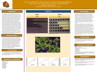 In Vivo Validation of Newly Discovered LpxC-Targeting Inhibitors .