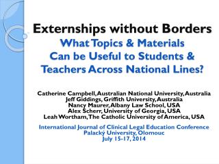 Catherine Campbell, Australian National University, Australia