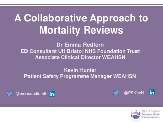 A Collaborative Approach to Mortality Reviews