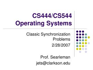 CS444/CS544 Operating Systems